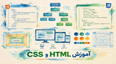 آموزش html css